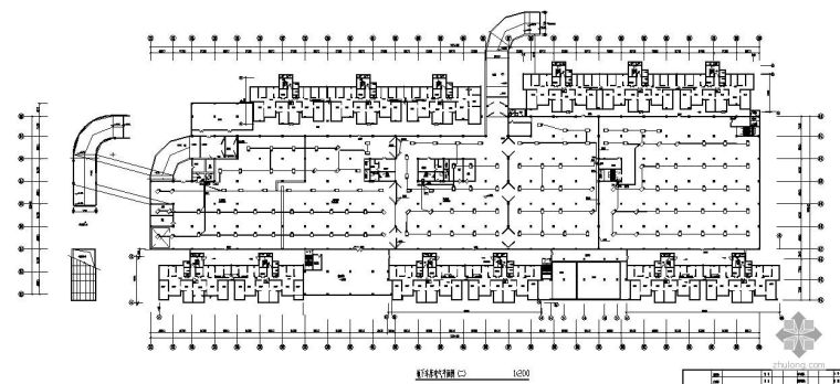 地下车库平面CAD资料下载-地下车库电气平面图