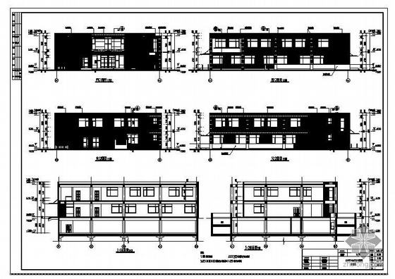 西安住宅平面图资料下载-长安某住宅区办公楼建筑结构图