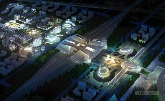 机场方案文本设计说明资料下载-[上海]多功能型综合交通枢纽规划设计方案文本（知名事务所）