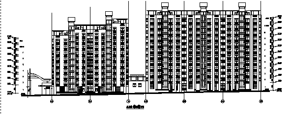 高层框剪结构图纸资料下载-高层塔式框剪结构商住楼建筑图