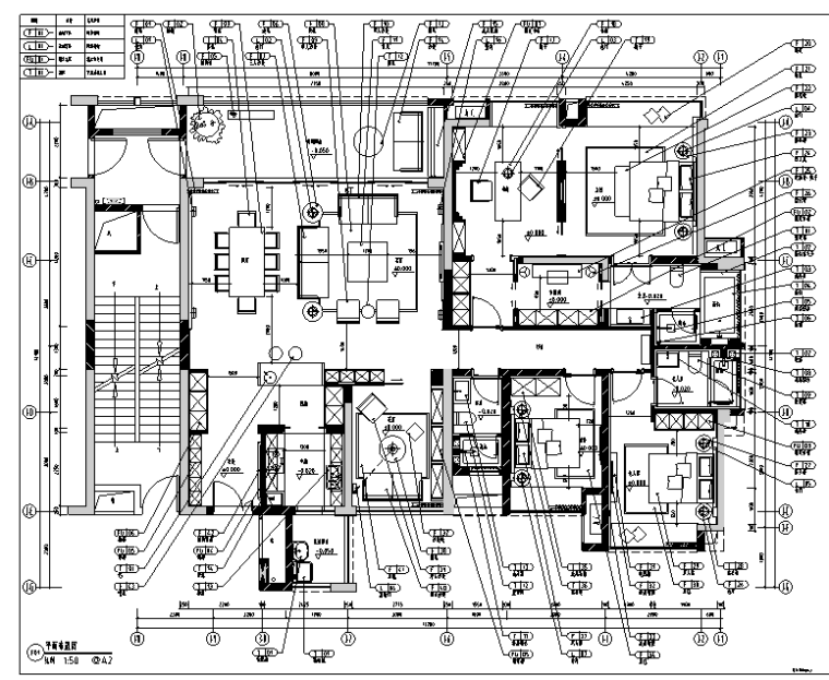 天地湾三期装修效果图资料下载-鼎峰源著三期三居室样板房设计施工图（附效果图+方案）