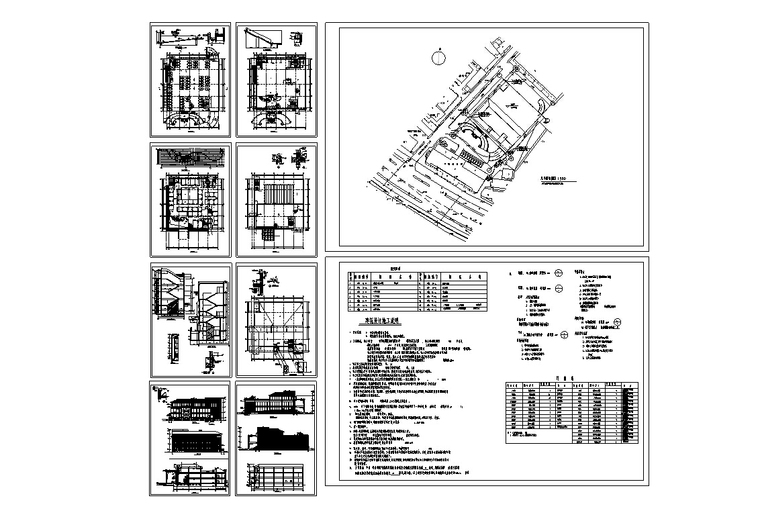 利安达多层办公综合楼施工图CAD-利安达多层综合办公楼建筑设计施工图