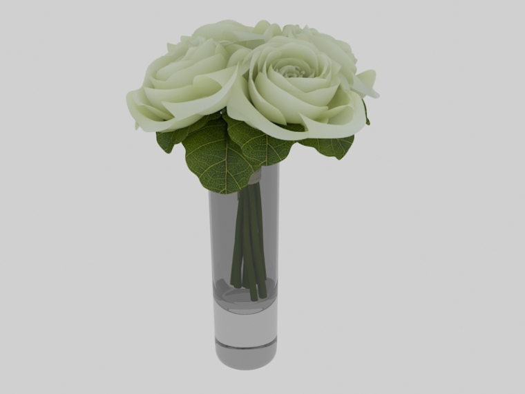 3d玻璃门窗模型资料下载-玻璃花瓶3D模型下载