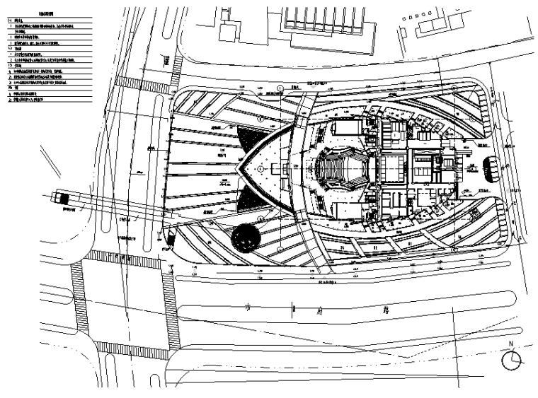 钢结构喷淋图资料下载-温州大剧院给排水工程施工图