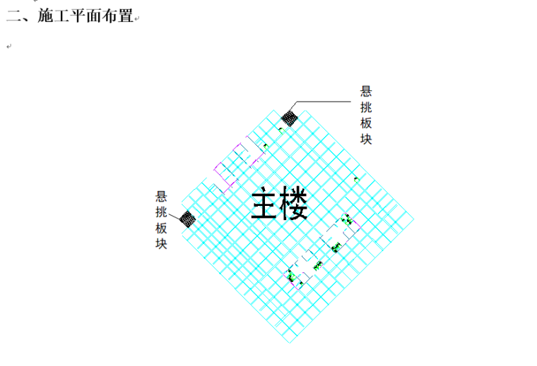 框剪结构高层资料下载-悬挑板模板高支撑方案（高层框剪结构）