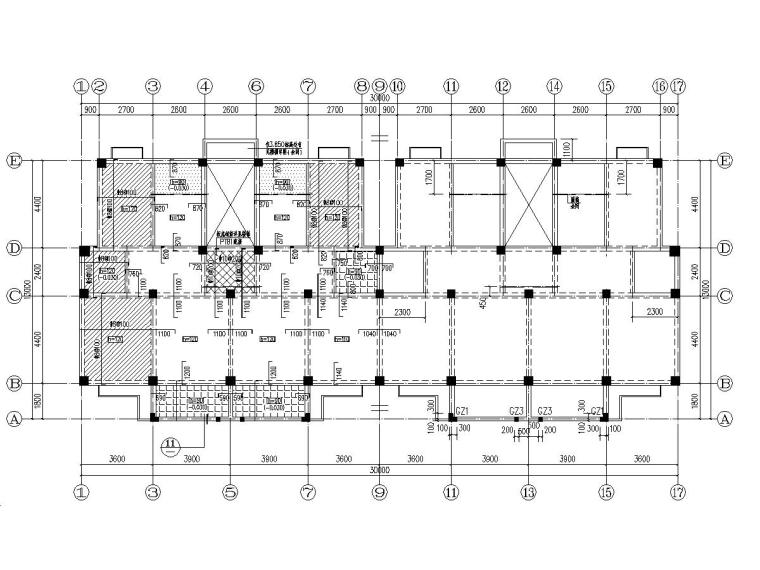 [海南]地上六层框架结构住宅楼结构施工图-13.600标高现浇板平面图.jpg