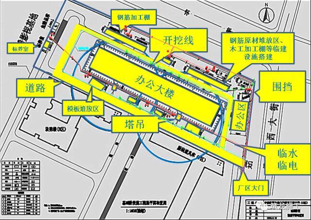 土木学堂第十一期：一小时学会画施工现场平面布置图_3