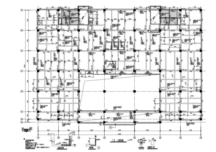 医院急诊楼工程施工图资料下载-[江西]钢混框架结构医院门急诊楼建筑结构施工图（CAD、35张）