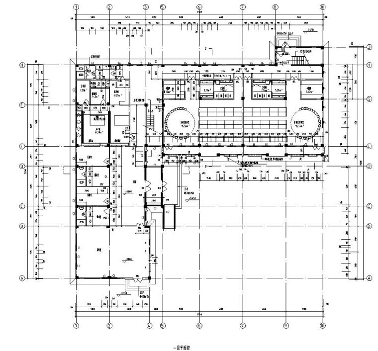 [宁夏]5套砖墙结构小学、幼儿园及宿舍建筑施工图（含全专业）-5套单层砖墙结构小学、幼儿园及宿舍建筑平面图