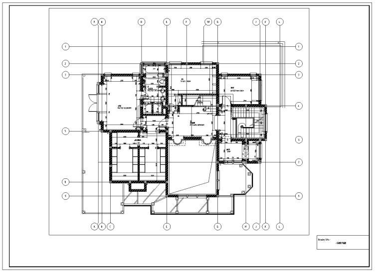 庄园别墅图纸资料下载-上海欧式风格三层庄园别墅室内设计施工图