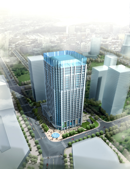 安道国际高层办公楼资料下载-[江苏]南京百汇国际办公楼方案设计（CAD+文本）