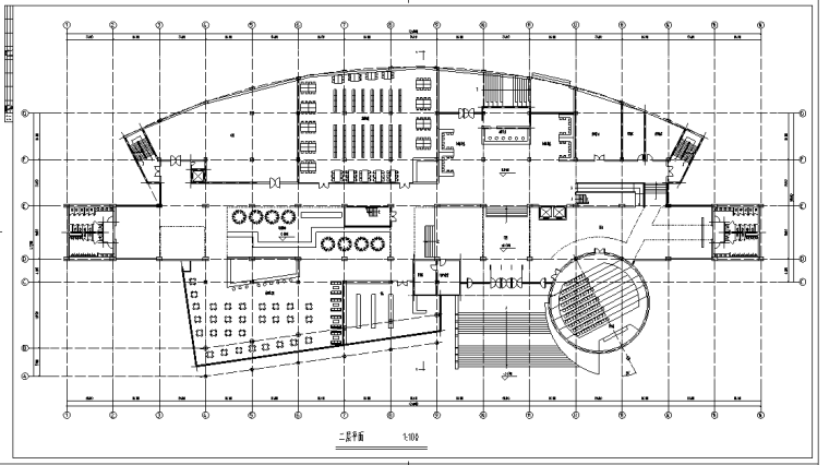 图书馆平面图带效果图资料下载-长126米宽47.7米五层学校图书馆设计图（带外观效果)