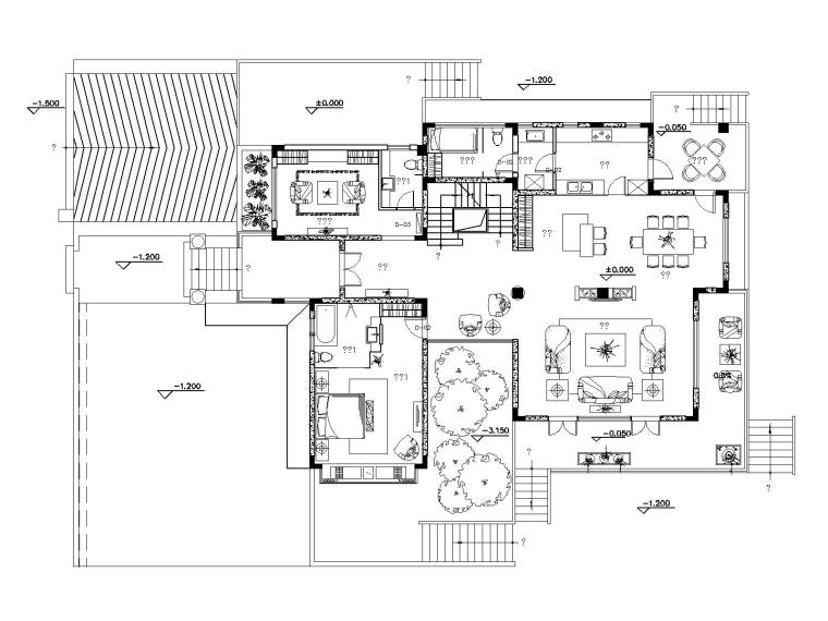 成都咖啡店装饰资料下载-[四川]成都高山流水住宅装修施工图