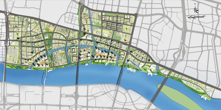 [广东]广州国际金融城城市景观规划设计 B-3 总平面图表
