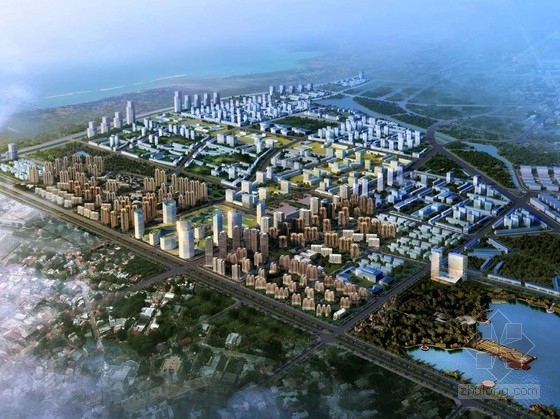 沿江新城规划资料下载-[江苏]滨江新城概念性规划设计方案文本