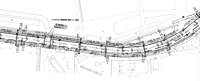 道路景观绿化及排水施工方案-给排水管道布置平面图