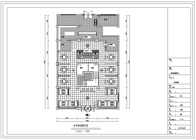 CAD室内设计及施工资料下载-多福肥牛火锅室内设计施工图及效果图（54张）