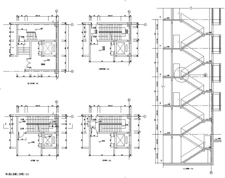 [广东]某图书馆建筑方案设计-楼图详图