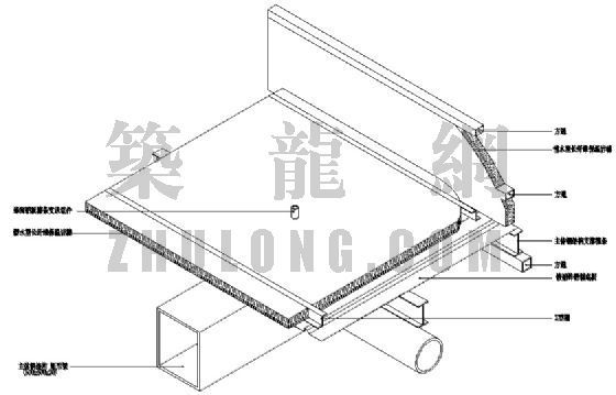 屋面构造大样详图资料下载-屋面采光天窗构造大样图六