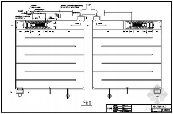镇污水厂图纸资料下载-某污水厂紫外消毒系统图纸