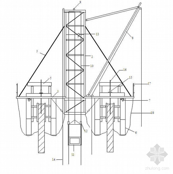 150m下承式系杆拱资料下载-陕西某公司烟囱滑模施工方案（150m）