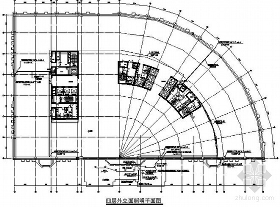 建筑立面照明施工说明资料下载-某高层立面景观照明图