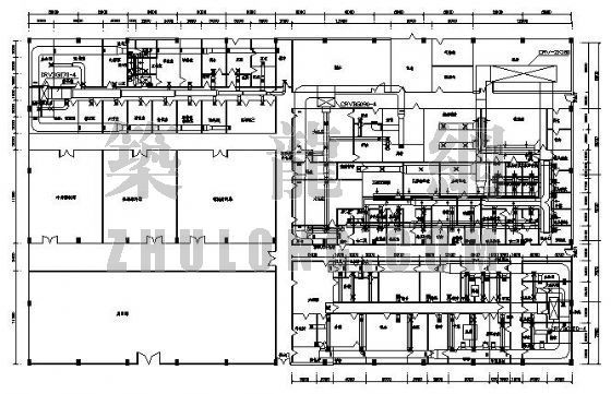 空调厂房平面图资料下载-某兽药厂净化空调平面图