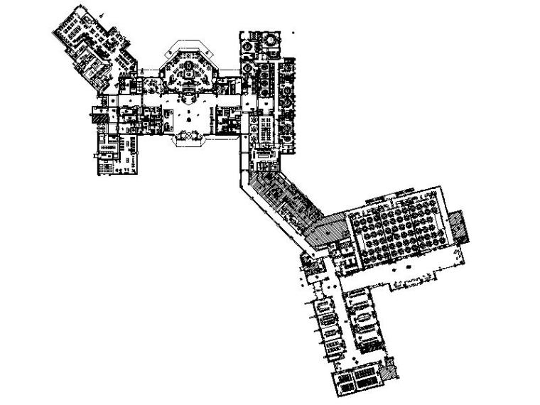 [杭州]主城区全能型超豪华5星级酒店室内设计施工图（含效果图）-[杭州]主城区全能型超豪华5星级酒店室内设计平面图
