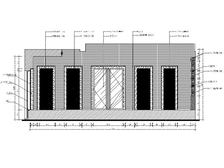 [晋江]特色复古酒吧室内设计CAD施工图（含效果图）-4