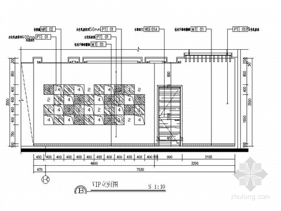 [山东]知名设计院现代风格商场百货空间室内CAD施工图（精品  ！）-知名设计院现代风格商场百货空间室内CAD施工图立面图 