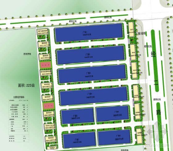 工厂景观规划方案资料下载-浙江瑞安厂区景观规划平面图