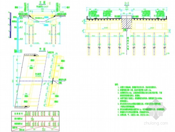 简支桥桥台一般构造资料下载-1-16m预应力混凝土后张法简支T梁桥设计套图（40张）