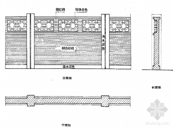 日式园林围墙图集资料下载-建筑围墙图