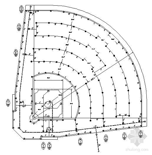喷灌CAD图纸资料下载-棒球场喷灌图纸