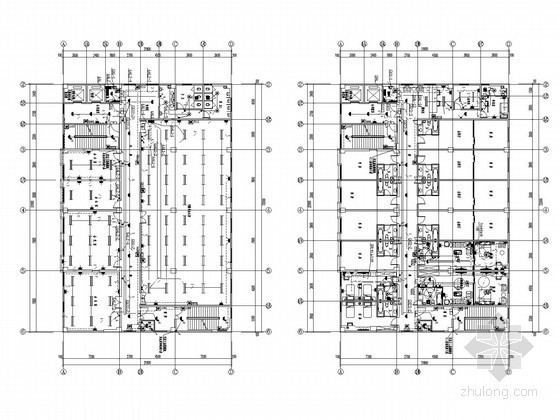 [云南]香格里拉商业综合楼全套电气施工图纸-六到十二层电气平面图 