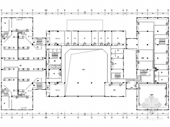 建筑施工图小高层设计资料下载-[安徽]小高层办公楼多联空调系统设计施工图（商用空调机）