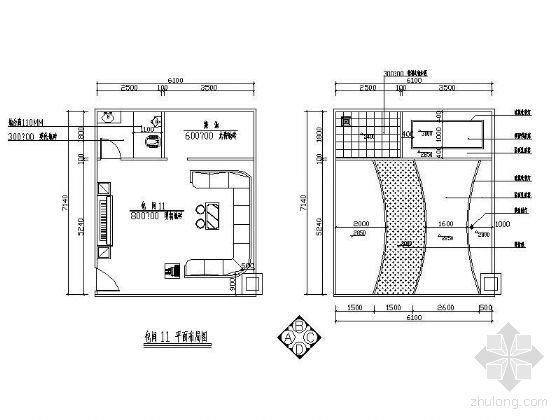 娱乐空间CAD图纸资料下载-娱乐会所包房空间Ⅳ