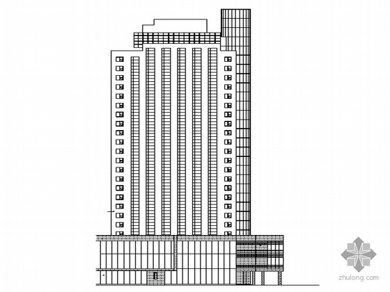 济南建筑施工图资料下载-[济南]某二十六层大型酒店建筑施工图