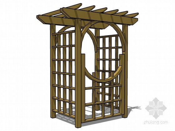 格子建筑资料下载-格子门