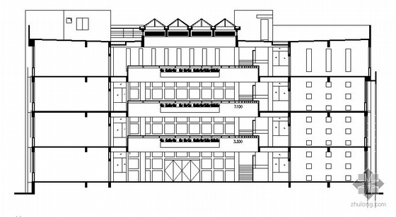 中小学图书馆施工图资料下载-广西师范大学附中新校区图书馆建筑施工图