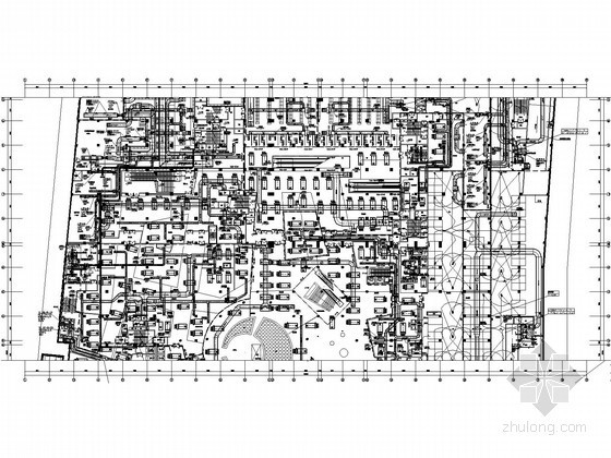 超市综合体CAD图纸资料下载-[青岛]大型广场综合体空调通风全套施工图纸(酒店 超市 影院 商业)