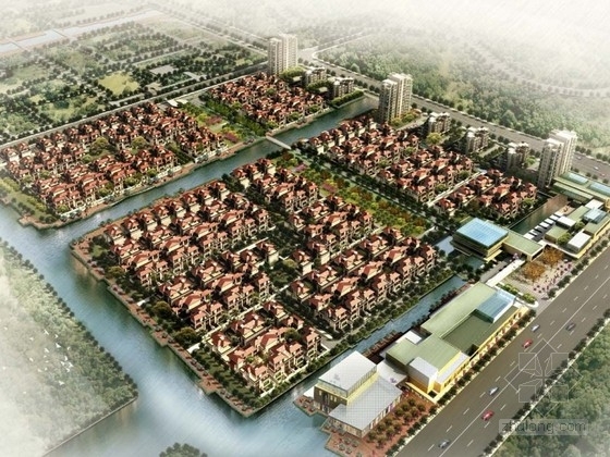 上海小区规划设计资料下载-[浦东]某欧式风格小区规划及单体设计方案文本