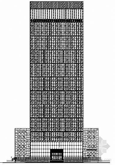 铝合金格栅做法施工图资料下载-[中国农业银行]烟台某分行办公楼工程幕墙施工图