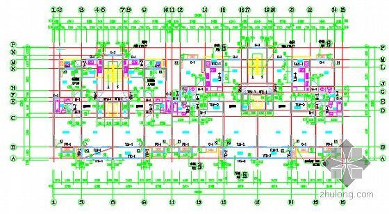 [河南]住宅楼(地下室)建筑工程预算书(含图纸 广联达软件应用)-平面图