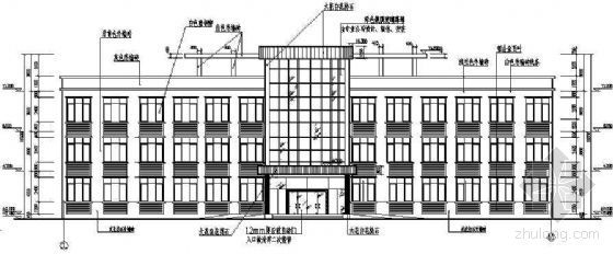 框架办公楼结构设计说明资料下载-重庆某3层框架办公楼建筑结构设计图纸