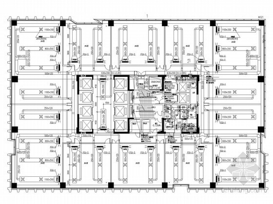 换热机组剖面图资料下载-[湖北]高层写字楼暖通空调施工图（制冷站房 热交换站设计全面）