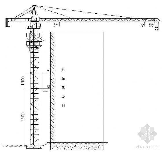 高层学生宿舍楼设计资料下载-河南某高层学生宿舍楼工程QTZ40塔吊施工方案