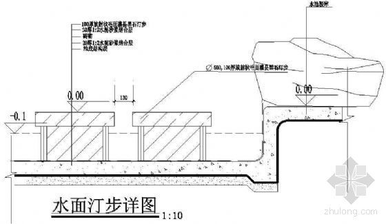 水面汀步资料下载-水面汀步详图