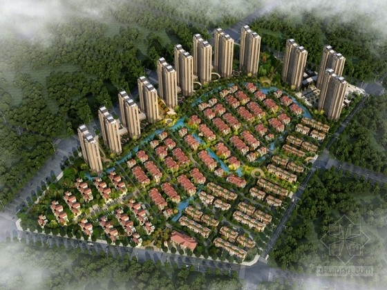 北京住宅规划资料下载-[北京]现代风格住宅区规划及单体设计方案文本