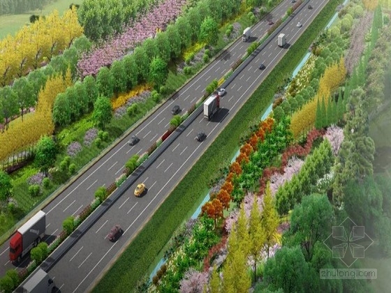 市政道路景观方案资料下载-市政道路绿化改造方案总图